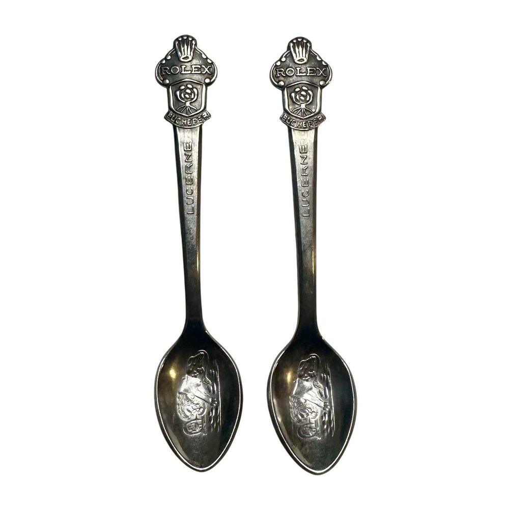 Vintage 4" Rolex Bucherer of Lucerne Switzerland CB Souvenir Collector Spoon